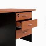 Table de bureau en mélamine 3 tiroirs | AB-216 – Image 4