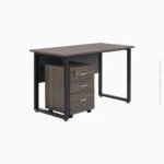 Table de bureau en mélamine et métal avec caisson mobile | HM-V1201 – Image 2