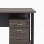 Table de bureau en mélamine et métal avec caisson mobile | HM-V1201 – Image 3