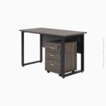 Table de bureau en mélamine et métal avec caisson mobile | HM-V1201 – Image 4