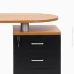 Table de bureau en mélamine avec rangements multiples | HMV-56015 AB-220 – Image 3
