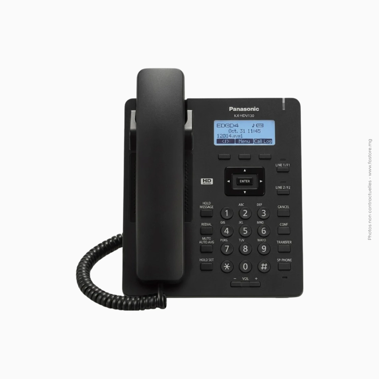 Téléphone filaire IP _ Panasonic KX-HDV130X Téléphone filaire IP | Panasonic KX-HDV130X – Image 1