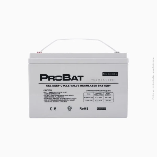 Batterie solaire pure gel | 100A PROBAT