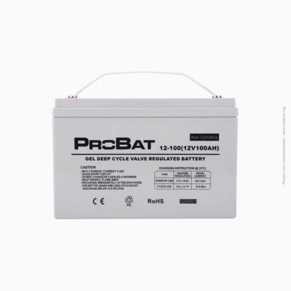 Batterie solaire pure gel | 40A PROBAT