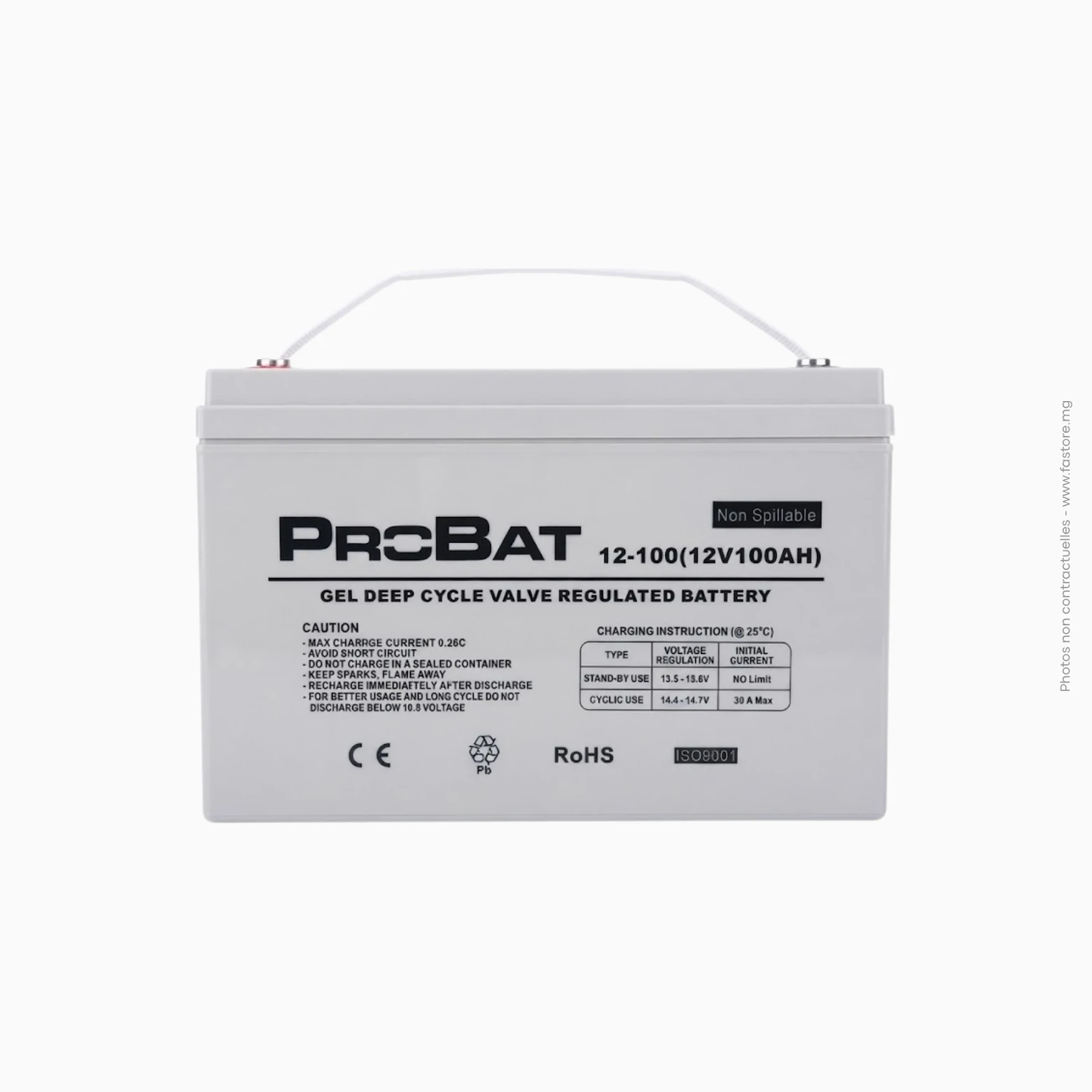 Batterie solaire pure gel _ 40A PROBAT Batterie solaire pure gel | 40A PROBAT – Image 1