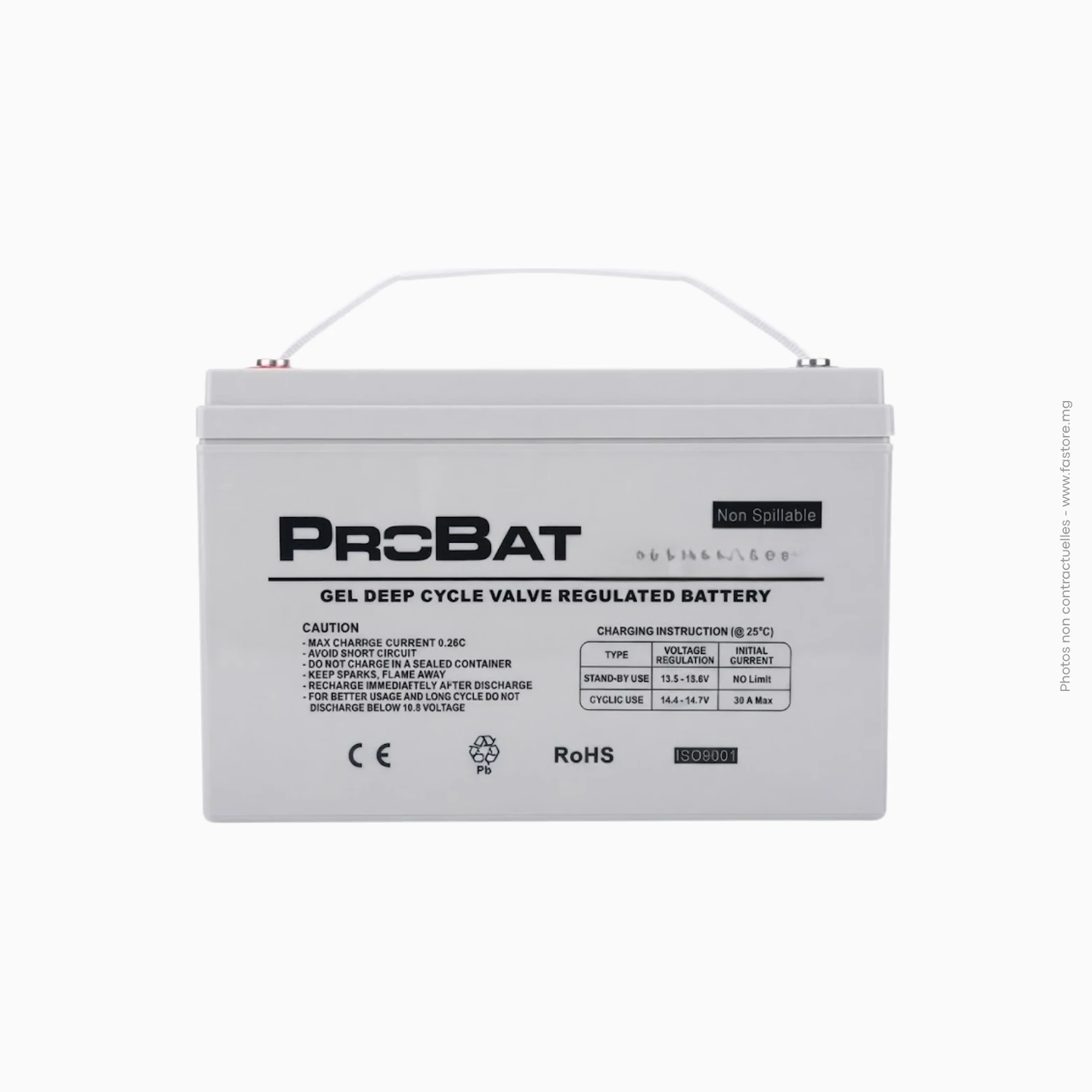 Batterie solaire pure gel _ 50A PROBAT Batterie solaire pure gel | 50A PROBAT – Image 1