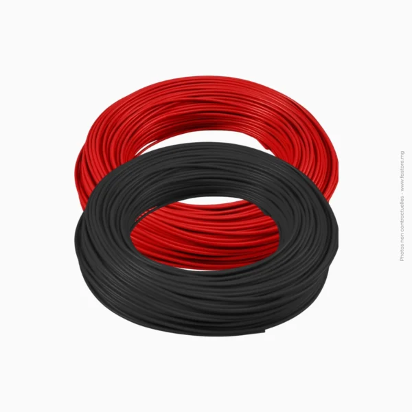 Câble batterie (Rouleau 50m) | 1x16mm² - Noir/Rouge PROWATT