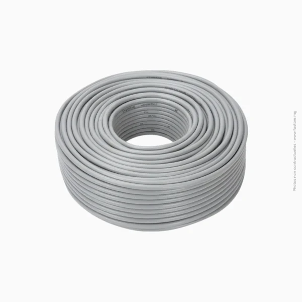 Câble industriel U1000R2V rigide (Rouleau 50m) | 3x2.5mm² - Gris PROWATT