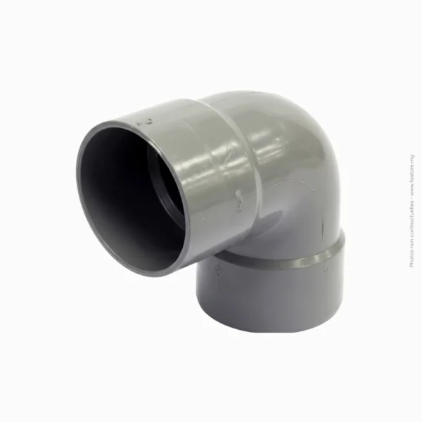 Coude évacuation FF 90° | D80 PVC