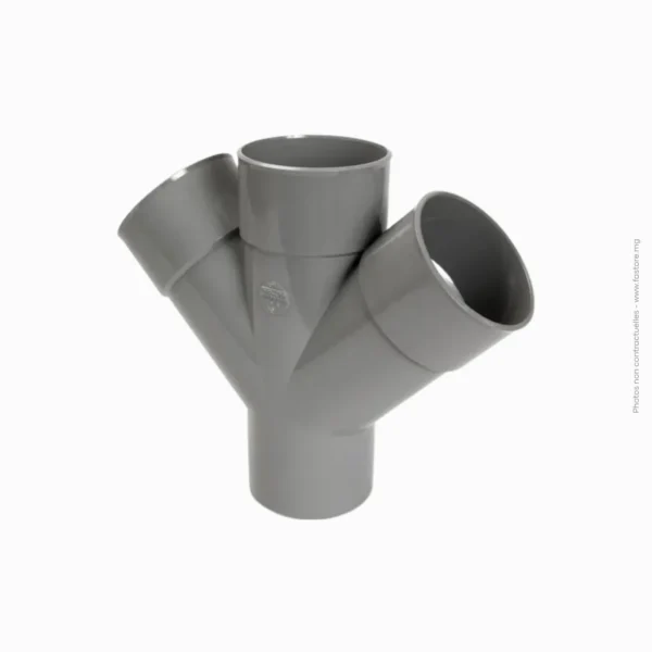 Culotte double évacuation MF 45° | D100 PVC