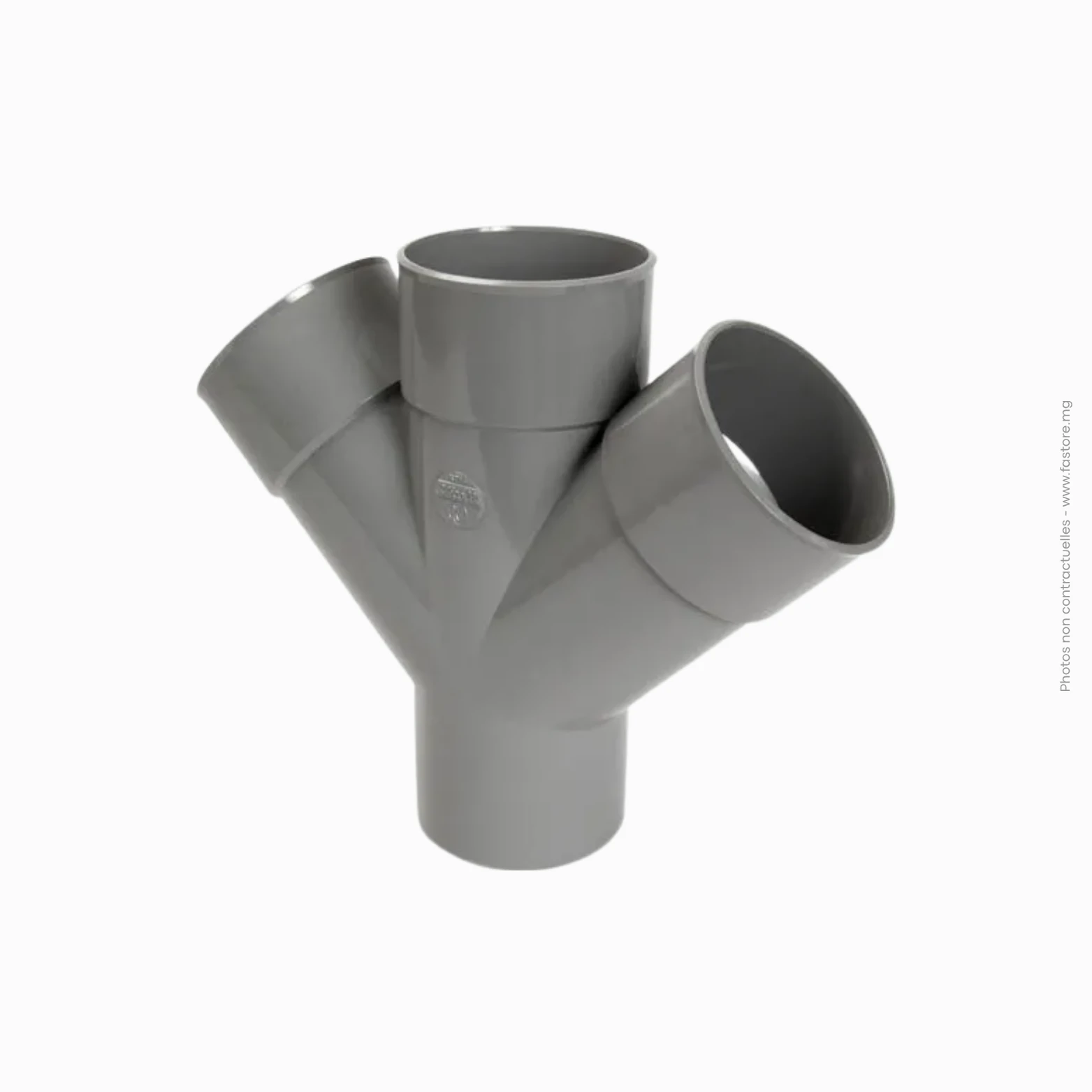 Culotte double évacuation MF 45° _ D100 PVC Culotte double évacuation MF 45° | D100 PVC – Image 1