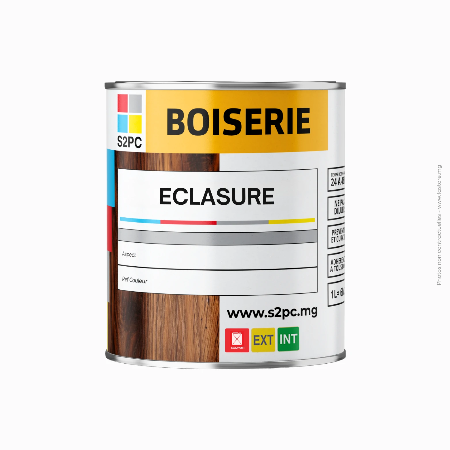 Eclasure 1 kg - S2PC Lasure satinée alkyde-uréthane 1 kg | Eclasure – Image 1