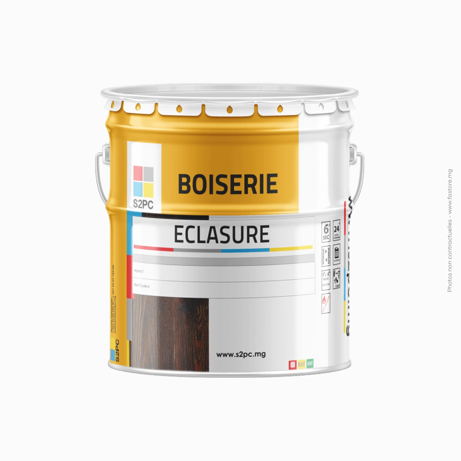 Eclasure 14 kg - S2PC Lasure satinée alkyde-uréthane 14 kg | Eclasure – Image 1