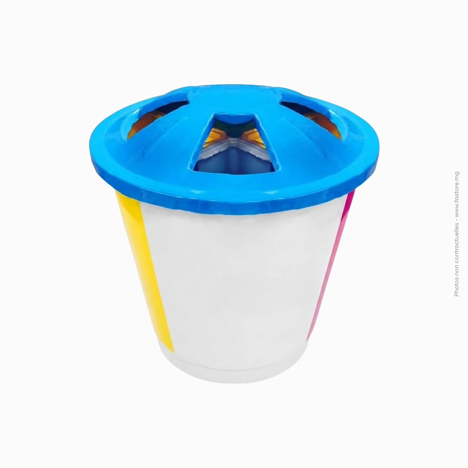 Poubelle 4 compartiments _ D740mm H760mm Poubelle 4 compartiments | D740mm H760mm – Image 1