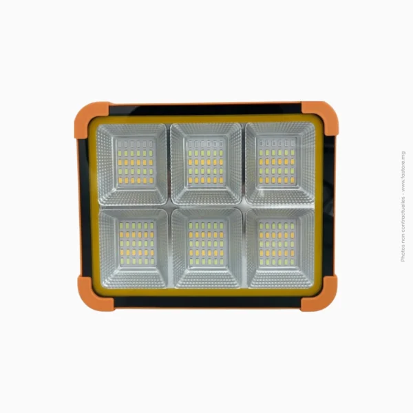 Projecteur solaire avec panneau intégré | 6 carrés PROWATT