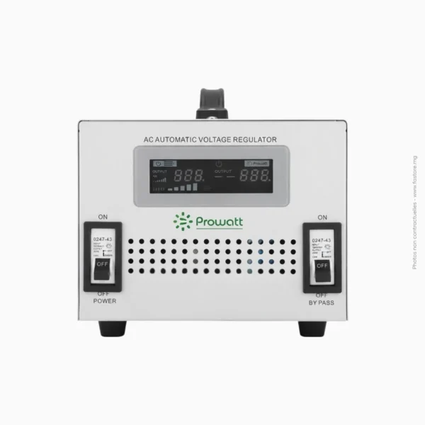 Stabilisateur servomoteur monophasé | 3000VA PROWATT
