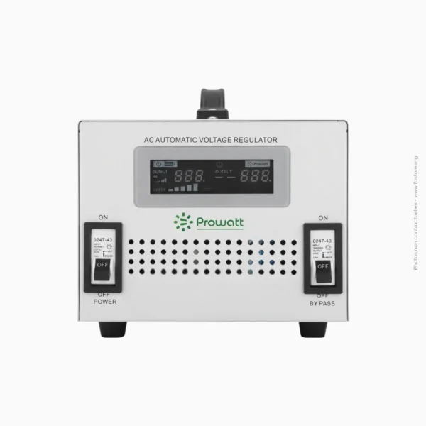 Stabilisateur servomoteur monophasé | 5000VA PROWATT