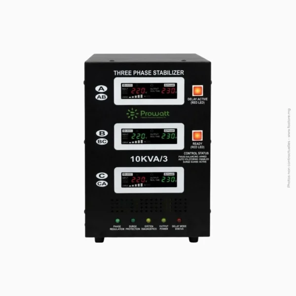 Stabilisateur servomoteur triphasé | 20kVA PROWATT