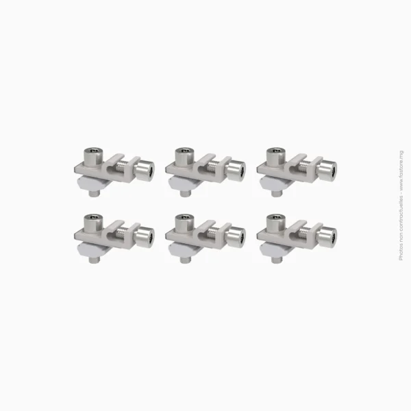 Structure panneau - cosse mise à la terre toit plat (Lot de 6pcs) | 20mm PROWATT