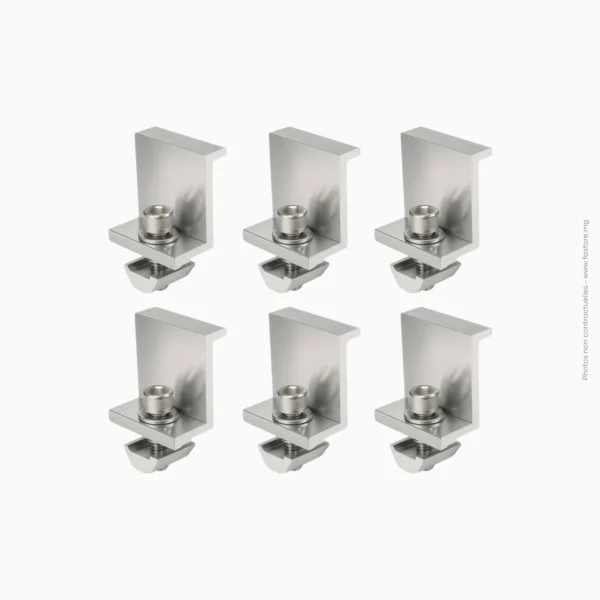 Structure panneau - end clamp (Lot de 6pcs) | 30mm PROWATT