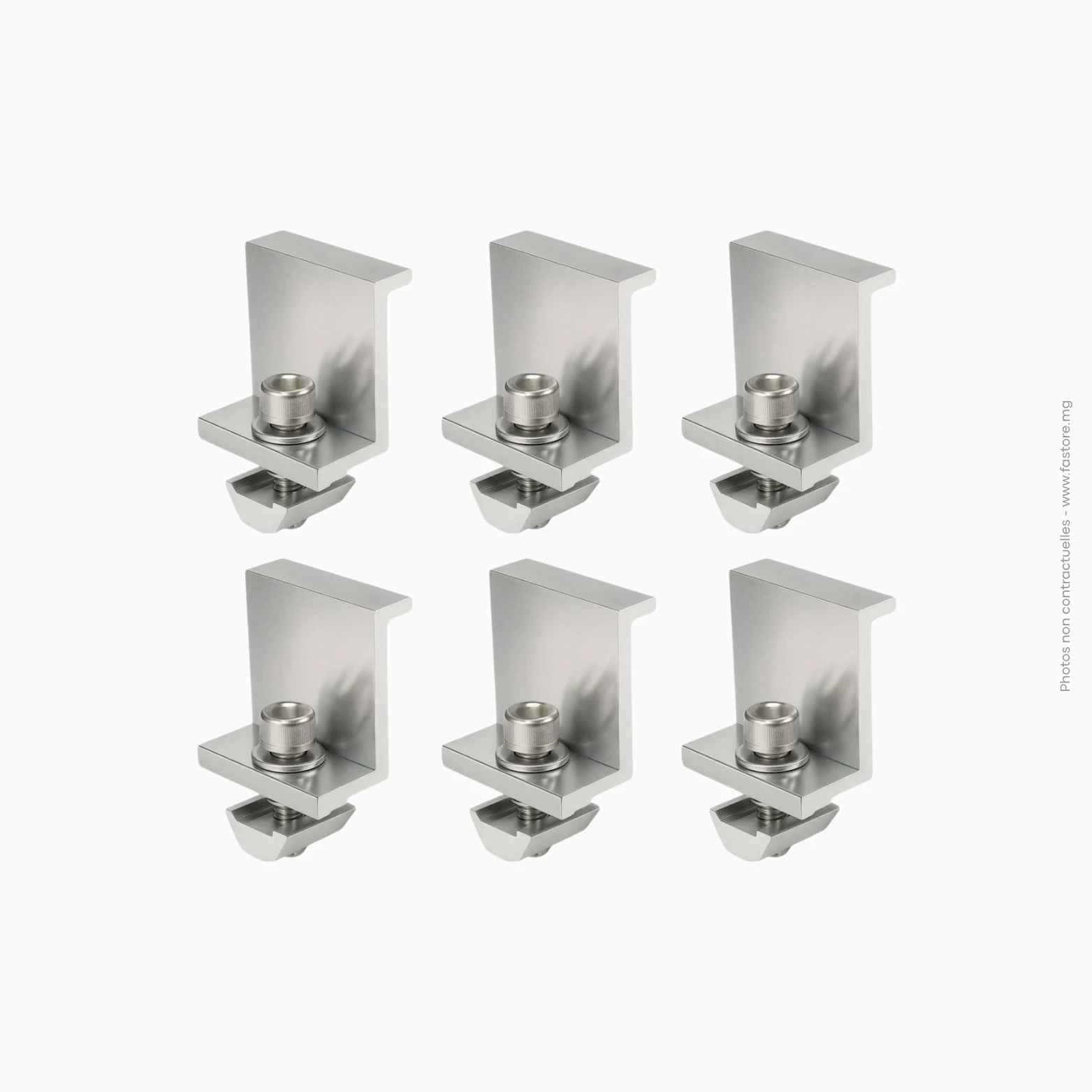 Structure panneau - end clamp (Lot de 6pcs) _ 30mm PROWATT Structure panneau - end clamp (Lot de 6pcs) | 30mm PROWATT – Image 1