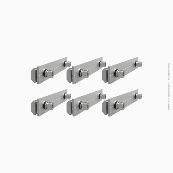 Structure panneau - rail connector alu CR1 (Lot de 6pcs) | 150mm PROWATT