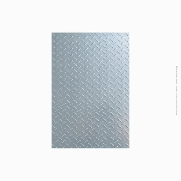Tôle Plane Aluminium Striée (TPA) - Épaisseur 15/10 (1.5mm) - 2m x 1m | 7.6 kg