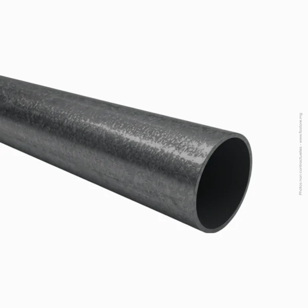 Tube Rond Noir - TR 30x0.9mm - Longueur 5,80m | 3.3 kg