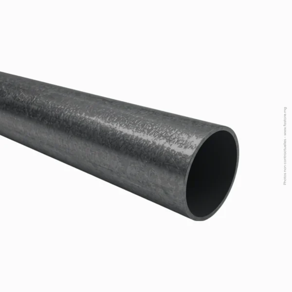 Tube Rond Noir - TR 40x0.9mm - Longueur 5,80m | 4.4 kg