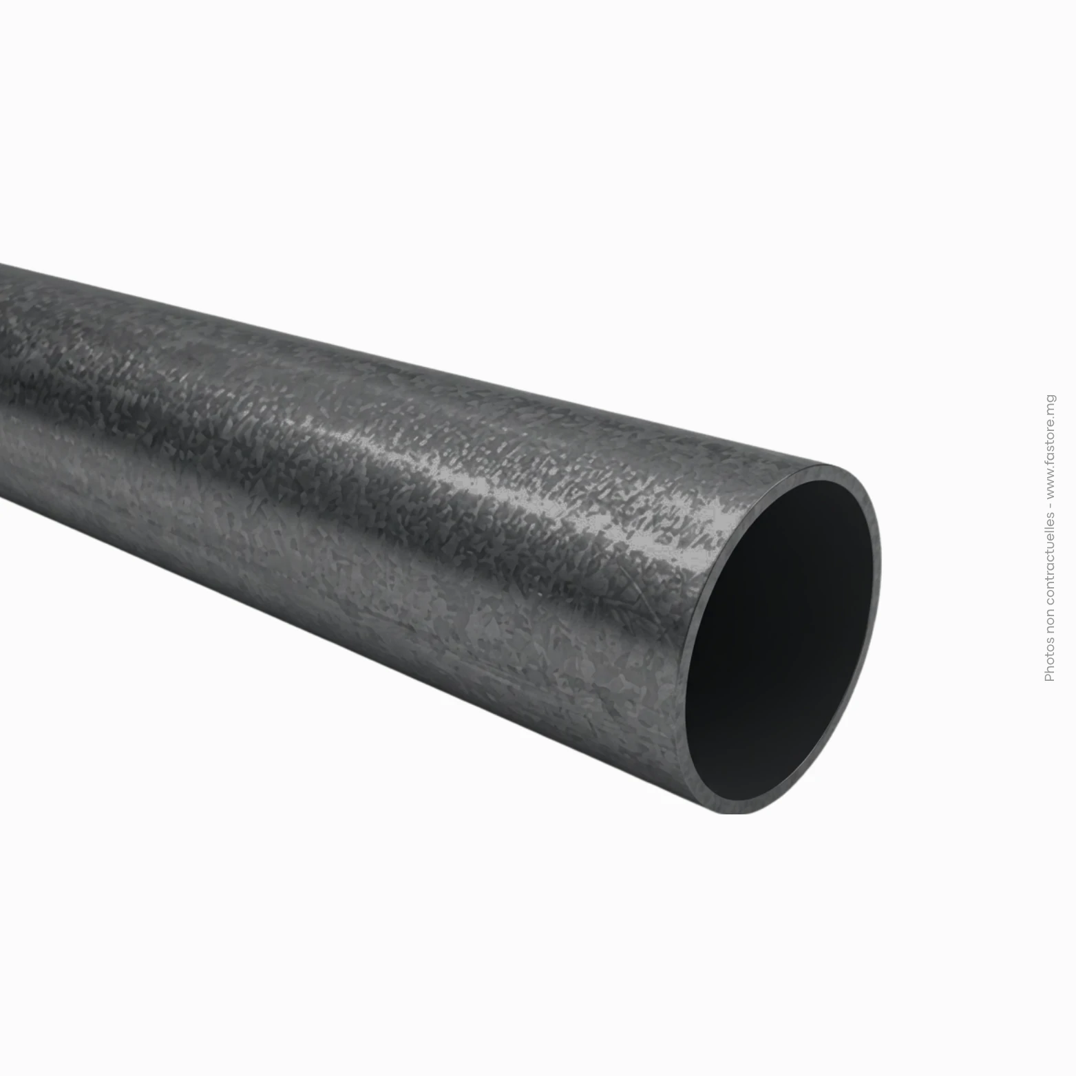 Tube Rond Noir - TR 50x0.9mm - Longueur 5,80m _ 5.5 kg Tube Rond Noir - TR 50x0.9mm - Longueur 5,80m | 5.5 kg – Image 1